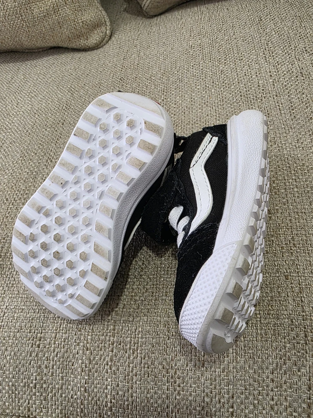 Vans Kids Black & White Skate Sneakers